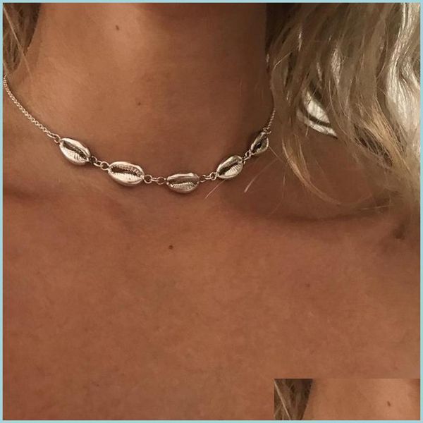chokers chokers women bohemian seashell alloy choker necklace summer vintage short collar party dress jewelry1 3536 q2 drop delivery dhhbj, Golden;silver
chokers chokers women bohemian seashell alloy choker necklace summer vintage short collar party dress jewelry1 3536 q2 drop delivery dhhbj, Golden;silver