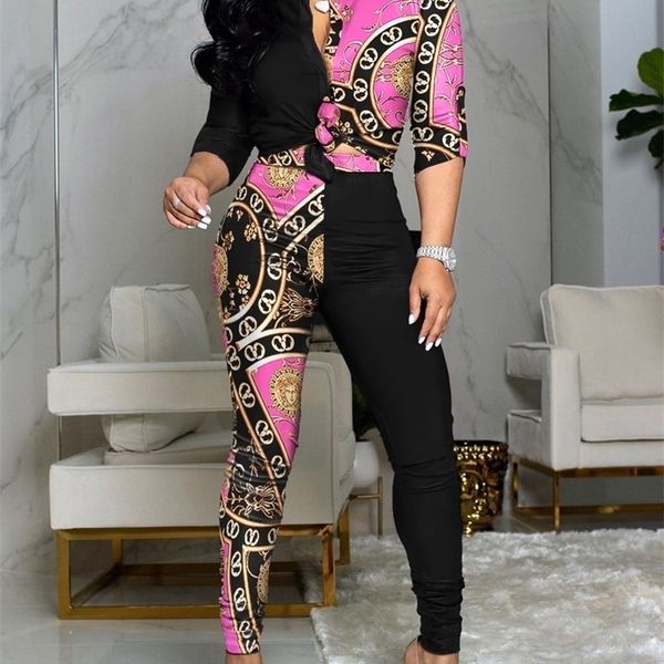 women's two piece pants baroque print colorblock buttoned high waist pants set 221007, White
women's two piece pants baroque print colorblock buttoned high waist pants set 221007, White