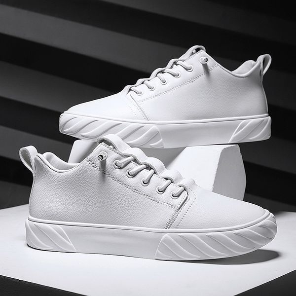 dress shoes brand men casual pu leather walking flats white fashion sneakers male footwear waterproof vulcanize man 221007, Black
dress shoes brand men casual pu leather walking flats white fashion sneakers male footwear waterproof vulcanize man 221007, Black