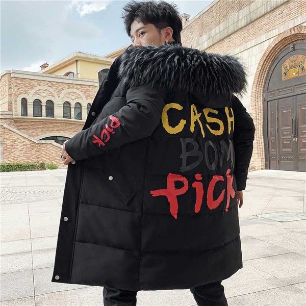 men's down parkas winter letter print long parkas mens fashion trends warm puffer jackets bubble coat with fur collar hood streetwear t, Black
men's down parkas winter letter print long parkas mens fashion trends warm puffer jackets bubble coat with fur collar hood streetwear t, Black