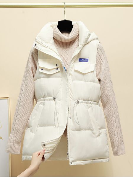 women's vests women winter slim vest coat sleeveless hooded zipper thick warm cotton down vest coat casual female waistcoat jacket 2210, Black;white
women's vests women winter slim vest coat sleeveless hooded zipper thick warm cotton down vest coat casual female waistcoat jacket 2210, Black;white