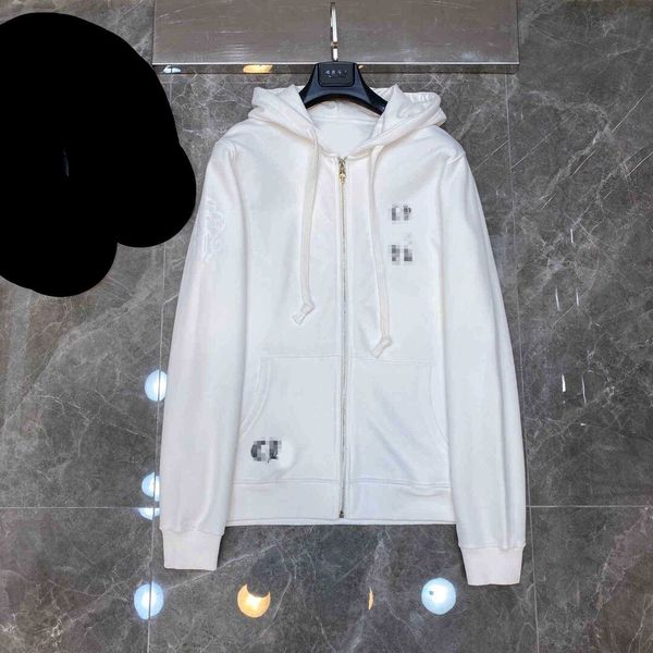 men's fleece autumn and winter ch cross scroll dark zipper long sleeve sweater hooded jacket loose versatile trendy men women 90u7, Black
men's fleece autumn and winter ch cross scroll dark zipper long sleeve sweater hooded jacket loose versatile trendy men women 90u7, Black