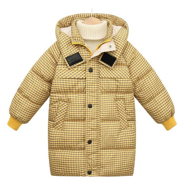 down coat children's plaid medium length cotton clothes boys and girls solid color hooded down jacket baby warm coat 221007, Blue;gray
down coat children's plaid medium length cotton clothes boys and girls solid color hooded down jacket baby warm coat 221007, Blue;gray