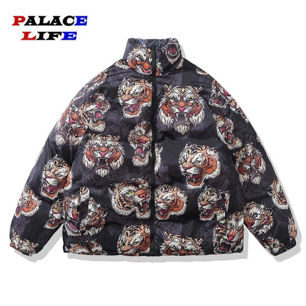 men's down parkas reversible mens parkas jackets tiger print harajuku streetwear down jacket winter women thick warm outwear coat 2022, Black
men's down parkas reversible mens parkas jackets tiger print harajuku streetwear down jacket winter women thick warm outwear coat 2022, Black