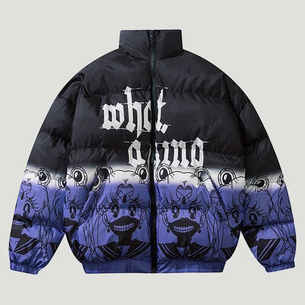 men's down parkas hip hop oversized padded parkas mens harajuku gradient cartoon girl printed coats winter cotton warm jackets streetwe, Black
men's down parkas hip hop oversized padded parkas mens harajuku gradient cartoon girl printed coats winter cotton warm jackets streetwe, Black