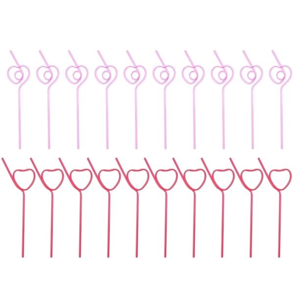 Disposable Cups Straws Curly Cartoon Novelty Funky Loopy Drinkingshaped Heart Fun Shape Krazy Swirly Silly Supply Home Straw Wacky 221007