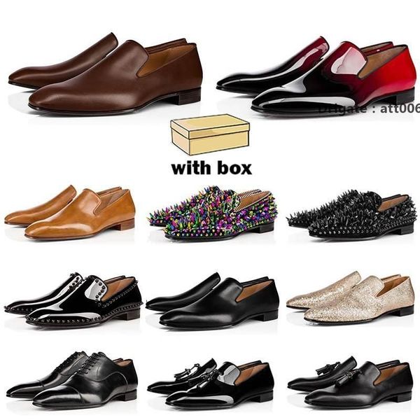 bottoms christians luxury designer loafers mens dress shoes black spike patent leather wedding flats rivets loafer red shoe for busines tml
bottoms christians luxury designer loafers mens dress shoes black spike patent leather wedding flats rivets loafer red shoe for busines tml