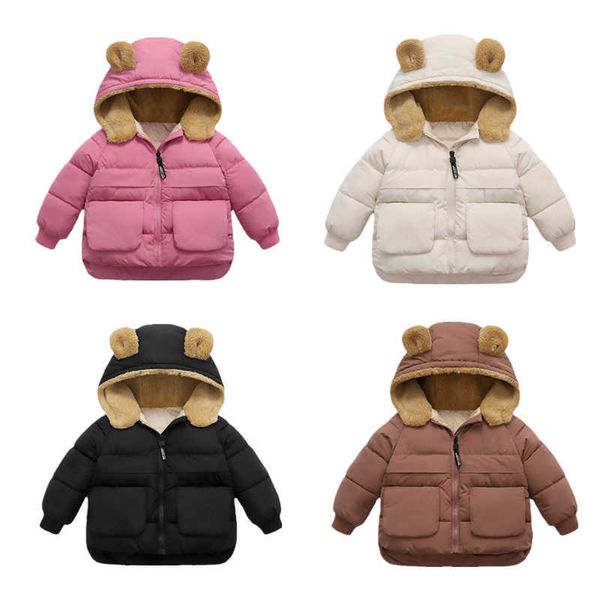 jackets winter children coats thicken down jacket boys girls cute hooded bear ears warm outerwear kids cotton clothing windproof parkas l221, Blue;gray
jackets winter children coats thicken down jacket boys girls cute hooded bear ears warm outerwear kids cotton clothing windproof parkas l221, Blue;gray