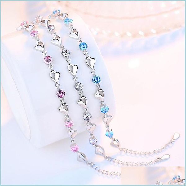 charm bracelets 925 sterling sier jewelry bracelet retro simple colored heart shaped cubic zirconia length 17cmand4cm drop delivery 2 dhqpl, Golden;silver
charm bracelets 925 sterling sier jewelry bracelet retro simple colored heart shaped cubic zirconia length 17cmand4cm drop delivery 2 dhqpl, Golden;silver