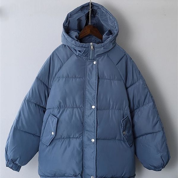 women's down parkas syiwidii autumn winter jacket thicken warm coat with a hood oversized streetwear blue khaki parka elegant outerwear, Black
women's down parkas syiwidii autumn winter jacket thicken warm coat with a hood oversized streetwear blue khaki parka elegant outerwear, Black