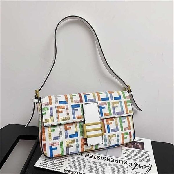 60% off 2023 designer bag trendy handbags club retro underarm net red color printing