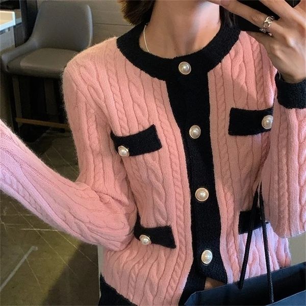 womens knits tees small fragrance elegant pink knitted cardigan women fall sweet fashion long sleeve sweater korean single breasted short kn, White
womens knits tees small fragrance elegant pink knitted cardigan women fall sweet fashion long sleeve sweater korean single breasted short kn, White