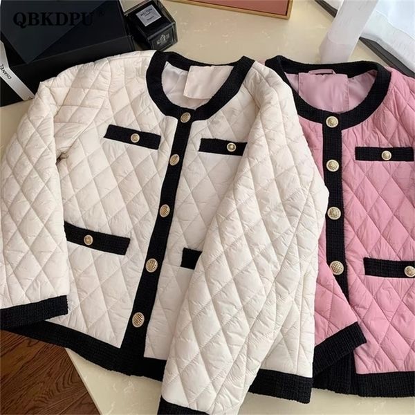 womens jackets korean white argyle plaid cottonpadded jacket women vintage long sleeve short coat autumn winter light thin elegant outerwear, Black;brown
womens jackets korean white argyle plaid cottonpadded jacket women vintage long sleeve short coat autumn winter light thin elegant outerwear, Black;brown