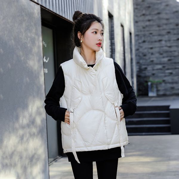 women's vests 0480 down cotton waistcoat women stand collar slim short vest coat zipper outerwear sleeveless jacket korean style ladies, Black;white
women's vests 0480 down cotton waistcoat women stand collar slim short vest coat zipper outerwear sleeveless jacket korean style ladies, Black;white