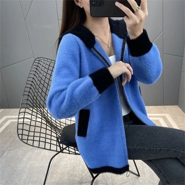 womens knits tees korean style mink fleece hooded jacket women spring autumn casual zipper long sleeve short sweater soft comfort knitted ca, White
womens knits tees korean style mink fleece hooded jacket women spring autumn casual zipper long sleeve short sweater soft comfort knitted ca, White