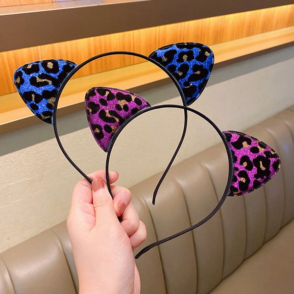 lovely sweet vintage leopard print cute glitter cat ear headband children's kid girl hair band accessories headwear, Slivery;white
lovely sweet vintage leopard print cute glitter cat ear headband children's kid girl hair band accessories headwear, Slivery;white