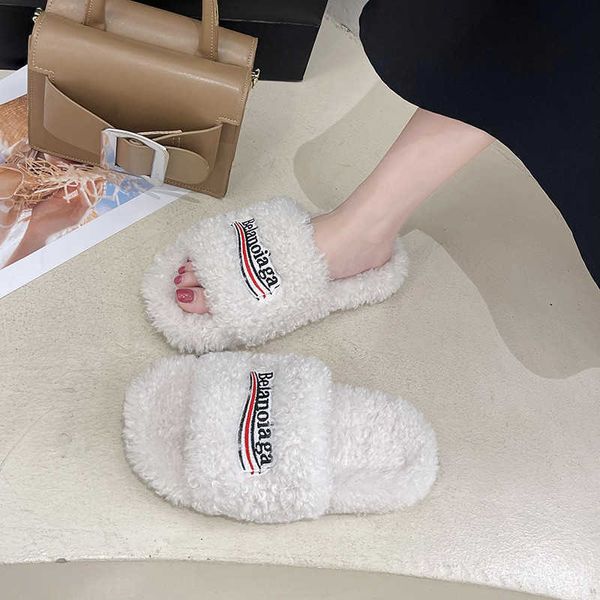 designer fashion shoes plush slippers balenicagas family b woolen 2022 new korean version ins fashionable autumn, Black
designer fashion shoes plush slippers balenicagas family b woolen 2022 new korean version ins fashionable autumn, Black