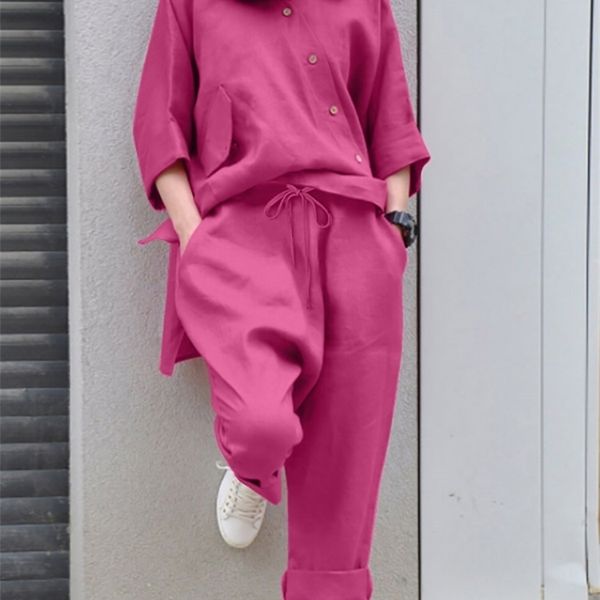 women's two piece pants men's tracksuits summer 3 4 sleeve blouse suits 2pcszanzea two piece set 's tracksuit casual loose ma, White
women's two piece pants men's tracksuits summer 3 4 sleeve blouse suits 2pcszanzea two piece set 's tracksuit casual loose ma, White