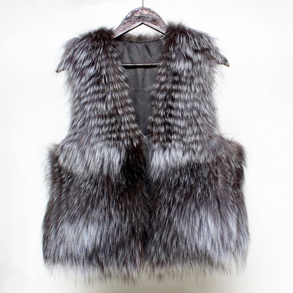 women's fur faux style women genuine vest jacket lady fashion soft warm casual coat stripe short sleeveless outerwear wholesale 221006, Black
women's fur faux style women genuine vest jacket lady fashion soft warm casual coat stripe short sleeveless outerwear wholesale 221006, Black