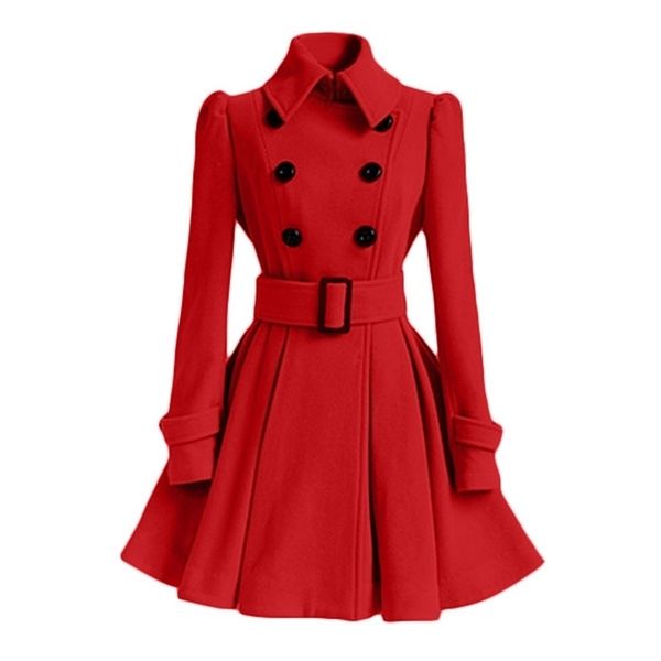 womens wool blends winter doublebreasted thickening ladies midlength woolen coat woolen coat women 221007, Black
womens wool blends winter doublebreasted thickening ladies midlength woolen coat woolen coat women 221007, Black