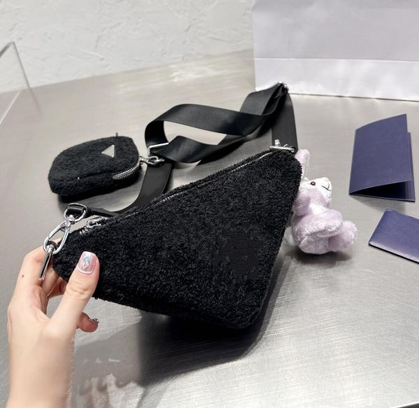 womens plush triangle shoulder bags designer winter two in one messenger bag luxury solid color handbag leisure fashion wallet change purse
womens plush triangle shoulder bags designer winter two in one messenger bag luxury solid color handbag leisure fashion wallet change purse