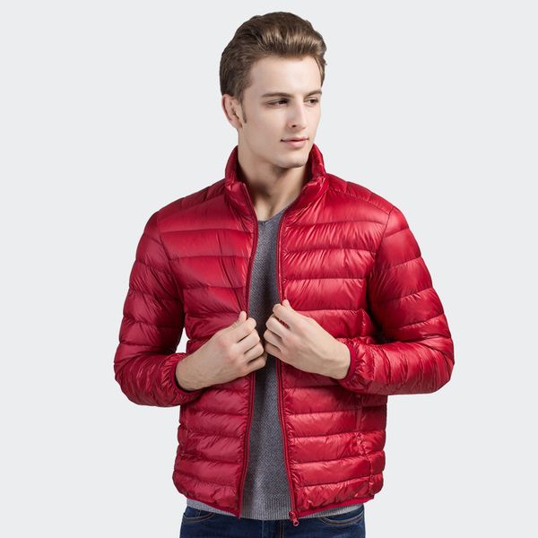 men's down parkas men's fashion stand collar ultra lightweight packable puffer jacket men business casual white duck down coat 221, Black
men's down parkas men's fashion stand collar ultra lightweight packable puffer jacket men business casual white duck down coat 221, Black