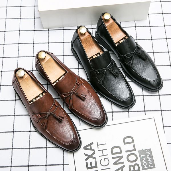 vegan oxford shoes pointed toe tassel one stirrup men's fashion formal casual shoes various sizes 38-47, Black
vegan oxford shoes pointed toe tassel one stirrup men's fashion formal casual shoes various sizes 38-47, Black