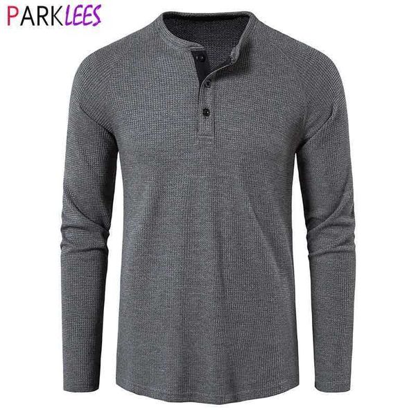 men's t-shirts classic waffle henley tshirt men 2022 brand new crew neck long sleeve slim fit tee shirt homme casual heavy weight t shi, White;black
men's t-shirts classic waffle henley tshirt men 2022 brand new crew neck long sleeve slim fit tee shirt homme casual heavy weight t shi, White;black