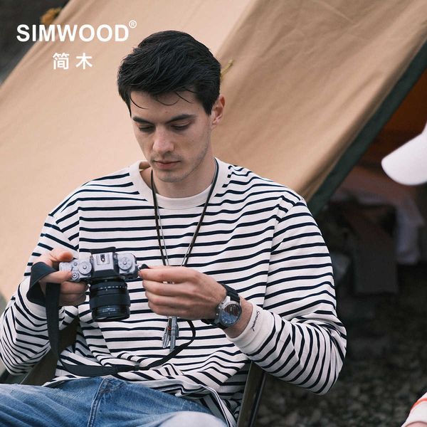 men's t-shirts simwood 2022 autumn new long sleeve striped oversize men women t-shirts cotton tshirt hl210201 t221007, White;black
men's t-shirts simwood 2022 autumn new long sleeve striped oversize men women t-shirts cotton tshirt hl210201 t221007, White;black