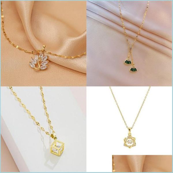 pendant necklaces fashion pendant necklace for women plated gold titanium steel shell peacock star zircon necklaces wedding jewelry d dha2h, Silver
pendant necklaces fashion pendant necklace for women plated gold titanium steel shell peacock star zircon necklaces wedding jewelry d dha2h, Silver
