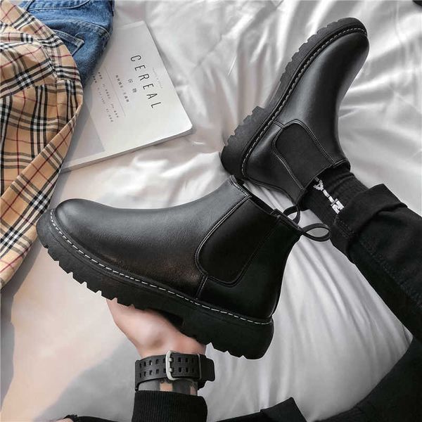 men's antiskid boots 2021 winter shoes chelsea tool platform england versatile, Black
men's antiskid boots 2021 winter shoes chelsea tool platform england versatile, Black