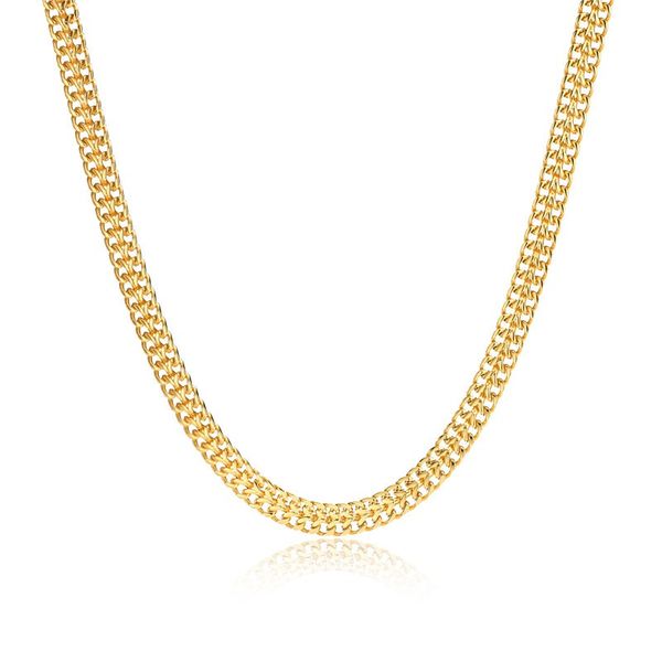 punk vintage gold color chains necklace stainless steel double row curb cuban choker chain necklace for women, Silver
punk vintage gold color chains necklace stainless steel double row curb cuban choker chain necklace for women, Silver