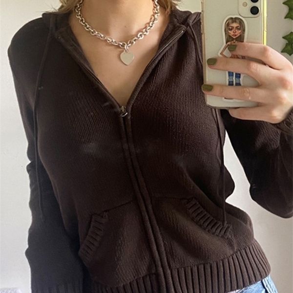 women's jackets rapcopter solid kintted jackets y2k casual coat long sleeve cute harajuku basic outwear autumn winter hoodies women kor, Black;brown
women's jackets rapcopter solid kintted jackets y2k casual coat long sleeve cute harajuku basic outwear autumn winter hoodies women kor, Black;brown
