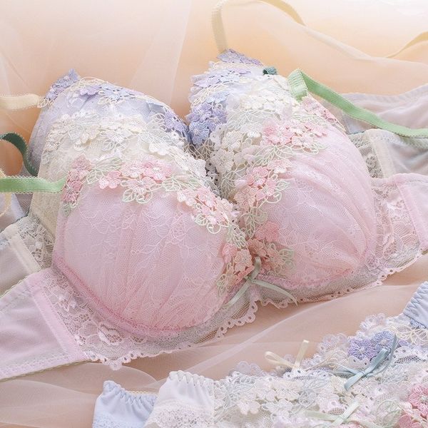 bras sets japanese cute embroidery flower print push up bra and panty lace lounge underwear women floral lingerie bralette 221006, Red;black
bras sets japanese cute embroidery flower print push up bra and panty lace lounge underwear women floral lingerie bralette 221006, Red;black