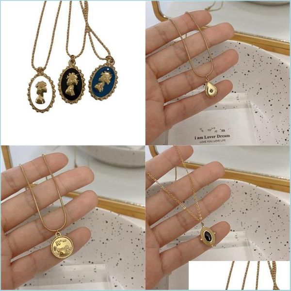 pendant necklaces korean vintage water drop star round bear oval pendant necklace geometric gold color titanium steel necklaces jewel dhnqr, Silver
pendant necklaces korean vintage water drop star round bear oval pendant necklace geometric gold color titanium steel necklaces jewel dhnqr, Silver
