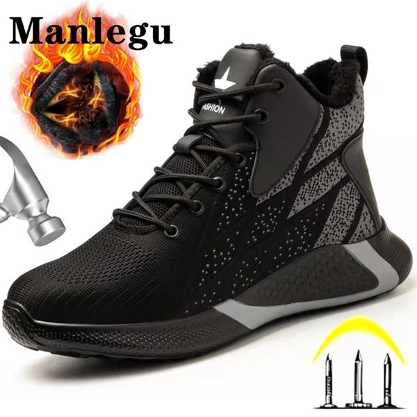 boots autumn winter work boots men safety shoes lightweight steel toe safety boots men work sneakers antismash indestructible shoes 221007, Black
boots autumn winter work boots men safety shoes lightweight steel toe safety boots men work sneakers antismash indestructible shoes 221007, Black