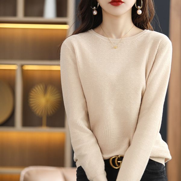 women's knits tees autumn winter women's 100 cotton soft sweater oneck pullover cstereoscopic bulge pattern casual knitted bottomi, White
women's knits tees autumn winter women's 100 cotton soft sweater oneck pullover cstereoscopic bulge pattern casual knitted bottomi, White