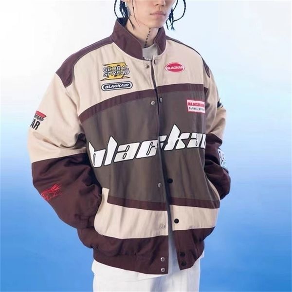 men's jackets vintage oversized print handsome motorcycle racing suit jacket men street hip-hop couple windbreaker y2k bomber mens 2210, Black;brown
men's jackets vintage oversized print handsome motorcycle racing suit jacket men street hip-hop couple windbreaker y2k bomber mens 2210, Black;brown