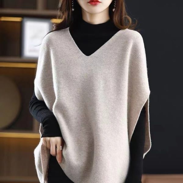 women's vests 3936 knitted waistcoat women loose solid color vneck knitted vest female sleeveless outerwear vest sweater pullovers wint, Black;white
women's vests 3936 knitted waistcoat women loose solid color vneck knitted vest female sleeveless outerwear vest sweater pullovers wint, Black;white