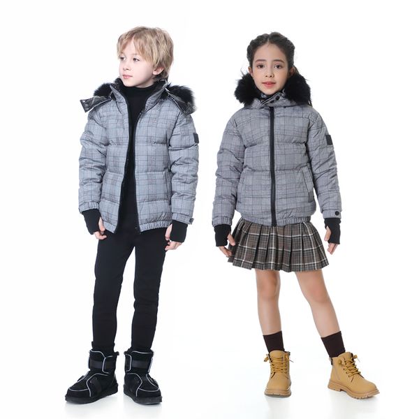 down coat fashion plaid super warm winter coat thicken filling duck down boys girls jacket nature fur 221007, Blue;gray
down coat fashion plaid super warm winter coat thicken filling duck down boys girls jacket nature fur 221007, Blue;gray
