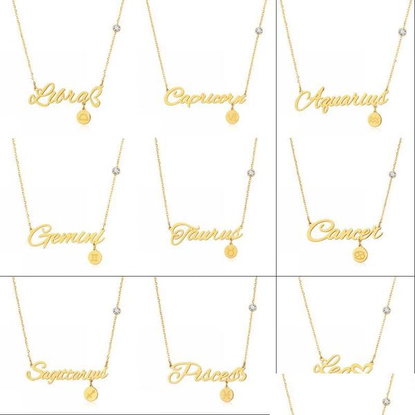 pendant necklaces women titanium steel twee constellations letter pendant necklace 12 amet zodiac sign necklaces gold/sier colors jew dhw2q, Silver
pendant necklaces women titanium steel twee constellations letter pendant necklace 12 amet zodiac sign necklaces gold/sier colors jew dhw2q, Silver