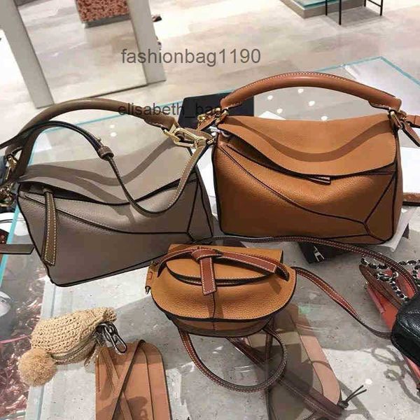 loews designer handbags bag 2023 leather bags women's lingge pillow shoulder cross mini geometric stitching contrast handbag xd5p