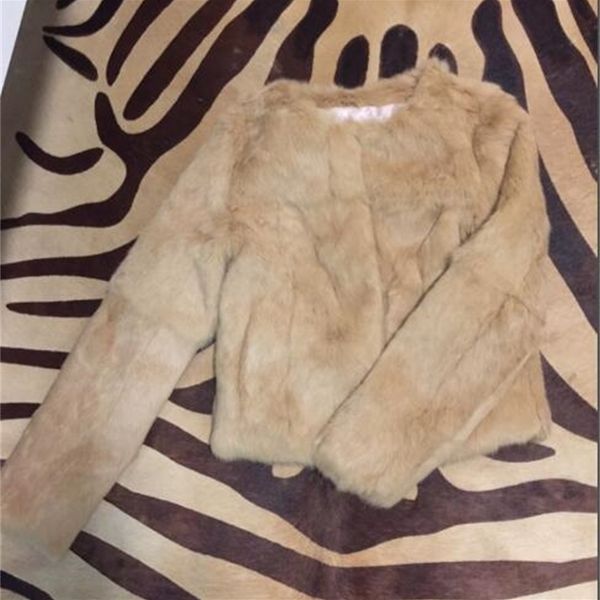 women's fur faux women long sleeve keep warm 100 real rabbit coat 221006, Black
women's fur faux women long sleeve keep warm 100 real rabbit coat 221006, Black