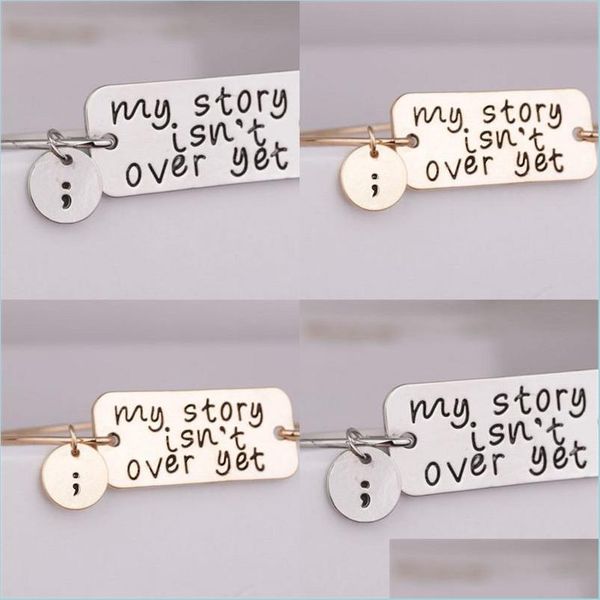 charm bracelets my story isnt over yet bracelet sier gold dog tag letter bangle band cuff jewelry women bracelets fashion 157 r2 drop dhkib, Golden;silver
charm bracelets my story isnt over yet bracelet sier gold dog tag letter bangle band cuff jewelry women bracelets fashion 157 r2 drop dhkib, Golden;silver