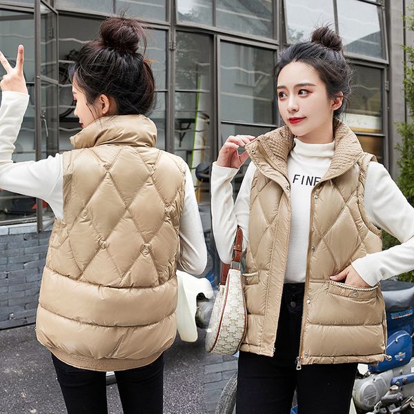 women's vests down cotton standup collar vest allmatch outside wear foreign style vest cotton jacket outside the vest women's tren, Black;white
women's vests down cotton standup collar vest allmatch outside wear foreign style vest cotton jacket outside the vest women's tren, Black;white