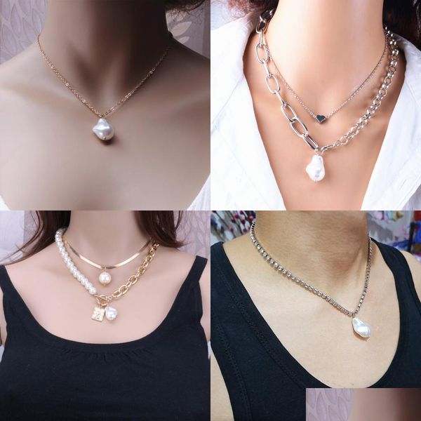 pendant necklaces fashion pearls geometric pendants necklaces for women gold metal snake chain necklace new design jewelry gift 19 d3 dh5ei, Silver
pendant necklaces fashion pearls geometric pendants necklaces for women gold metal snake chain necklace new design jewelry gift 19 d3 dh5ei, Silver