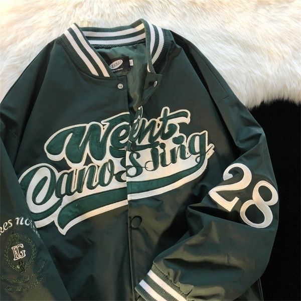 men's jackets american retro alphabet embroidery jackets coat men's y2k spring street hip-hop baseball uniform couple casual wild, Black;brown
men's jackets american retro alphabet embroidery jackets coat men's y2k spring street hip-hop baseball uniform couple casual wild, Black;brown