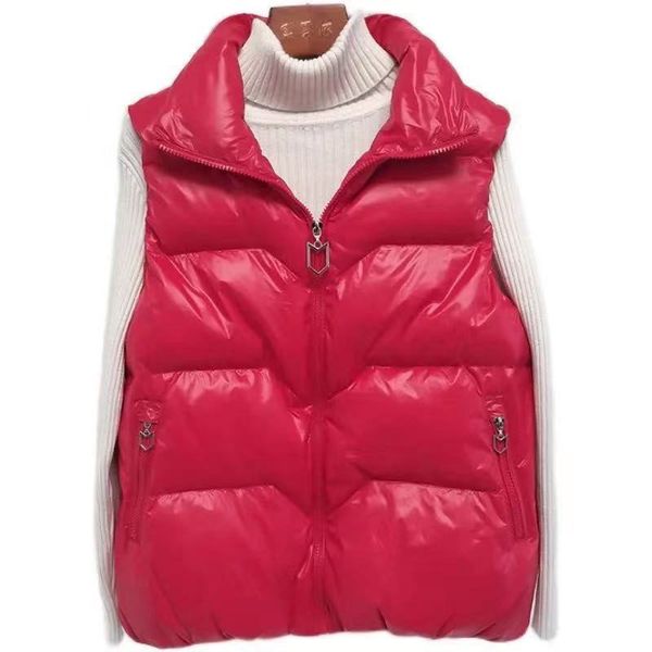 women's vests white duck down warm vest coat elegant women autumn winter loose allmatch stand collar waistcoat jacket female f163 22100, Black;white
women's vests white duck down warm vest coat elegant women autumn winter loose allmatch stand collar waistcoat jacket female f163 22100, Black;white
