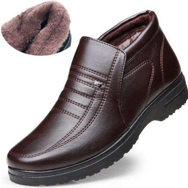dress shoes men winter warm waterproof casual leather high slip on snow non slip boots zapatos de hombre 221007, Black
dress shoes men winter warm waterproof casual leather high slip on snow non slip boots zapatos de hombre 221007, Black
