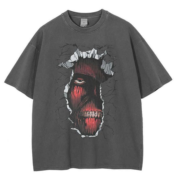 men's t-shirts men anime attack on titan graphic t shirt 2022 hip hop streetwear t-shirt harajuku cotton casual tshirt vintage washed, White;black
men's t-shirts men anime attack on titan graphic t shirt 2022 hip hop streetwear t-shirt harajuku cotton casual tshirt vintage washed, White;black